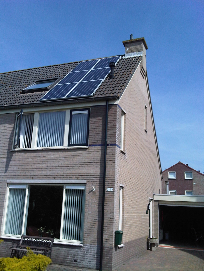 Pakket 6 stuks zonnepanelen met toebehoren, inclusief montage Toes