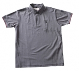 Kreta Poloshirt Kleur Lichtantraciet  