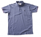 Kreta Poloshirt Kleur Blauwgrijs   